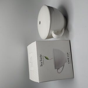Tea Forte Cafe Cup Covered Porcelain Tea Cup 8 OZ.